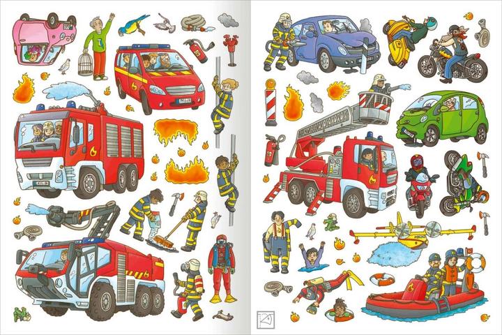 Image du produit Mon carnet d'autocollants de police et de pompiers