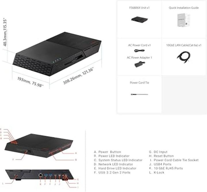 Image du produit Asustor Flashstor 6 Gen2 FS6806X (0 TB)
