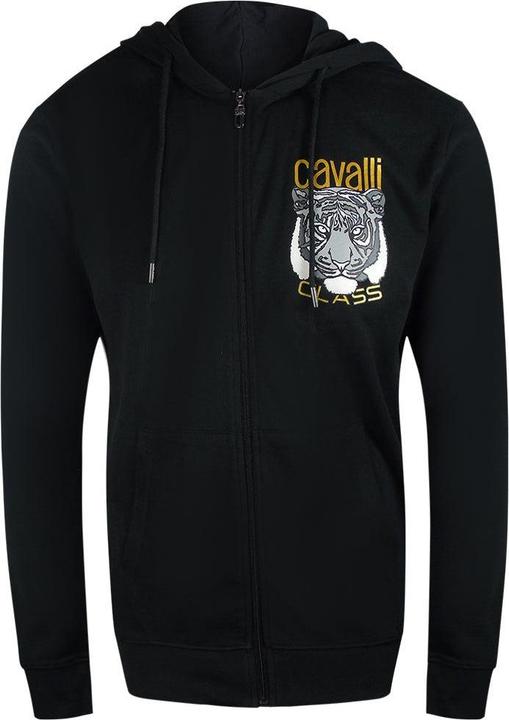 Image du produit Cavalli Class Hoodie mit durchgehendem Reissverschluss Logo (L)