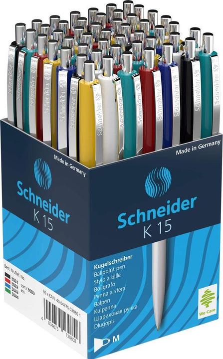 Produktbild Schneider Automatikfüller K 15, 0,5 mm, Gehäuse in verschiedenen Farben, blau (farbsortiert, 50 x)