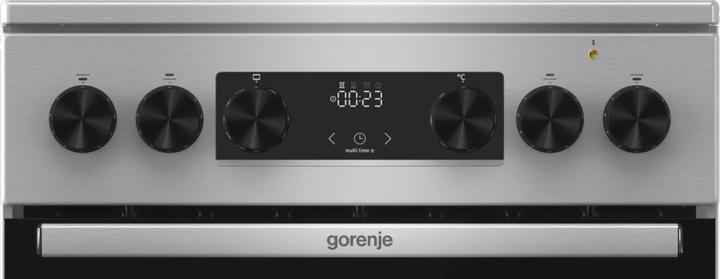 Produktbild Gorenje GECS5C70XA cooker Freestanding cooker Ceramic Stainless steel A