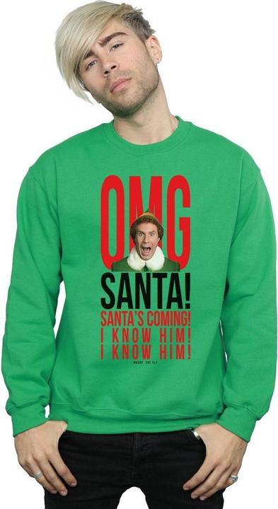 Produktbild Elf OMG Santa I Know Him Sweatshirt (M)
