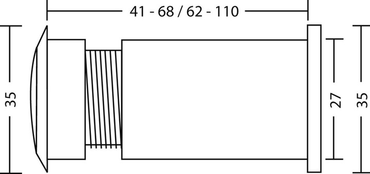 Actual product image Werkstarck Türspione (Mechanical)