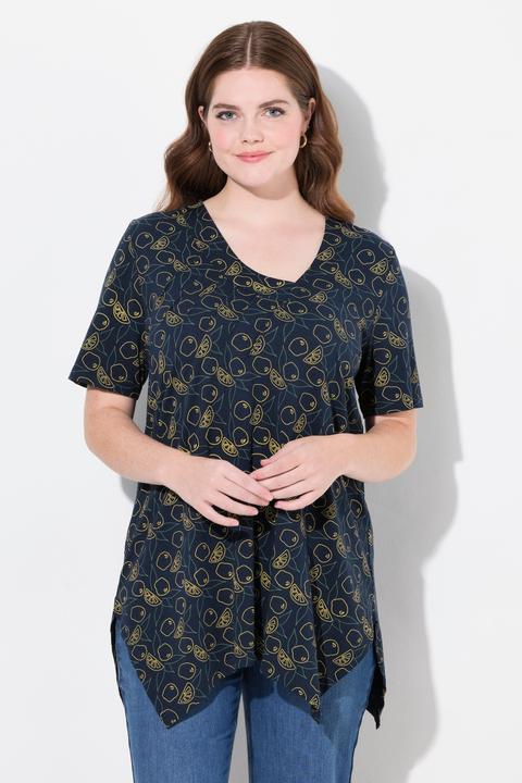 Produktbild Ulla Popken Shirt, A-Linie, V-Ausschnitt, 3/4-Arm (50, 52)