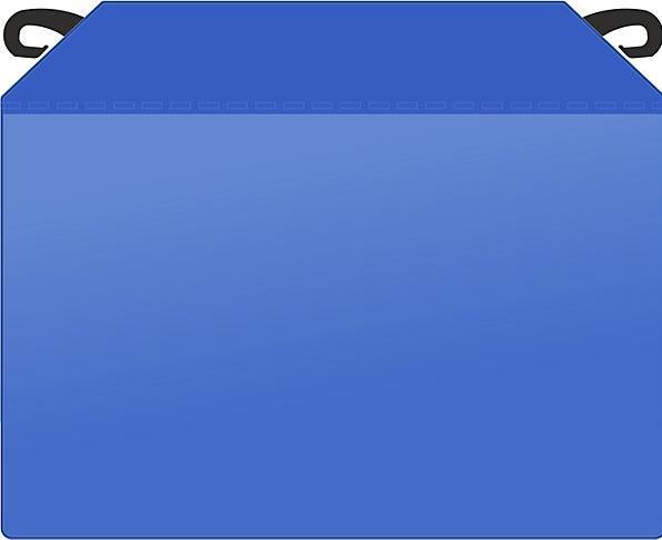 Image du produit Valdemar Krog Pochette pour caisse-palette grillagée, avec crochets et bande magnétique, lot (A5, 50 pcs)