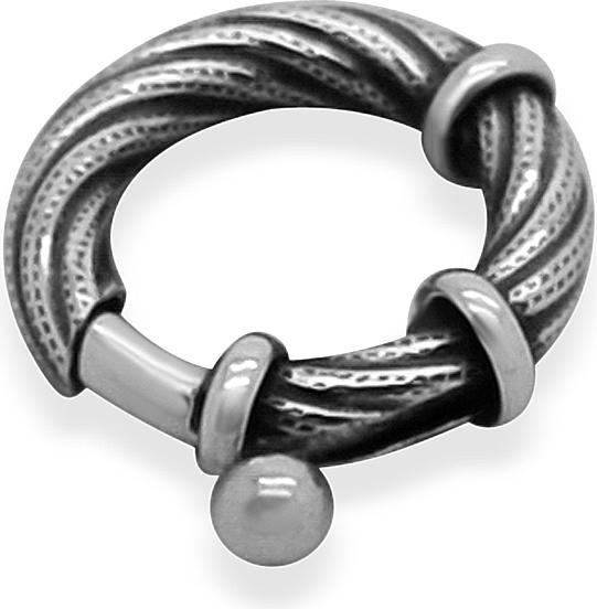 Actual product image Leyda Twisted Spring Ring Clasp