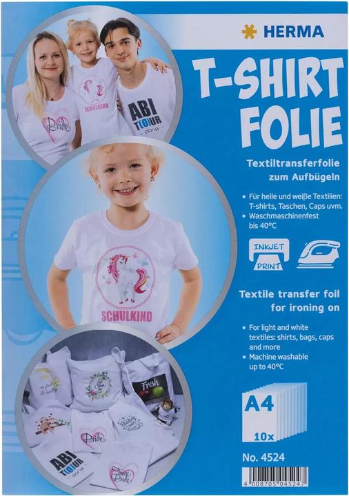 Actual product image HERMA T-shirt foil A4 (10 x)