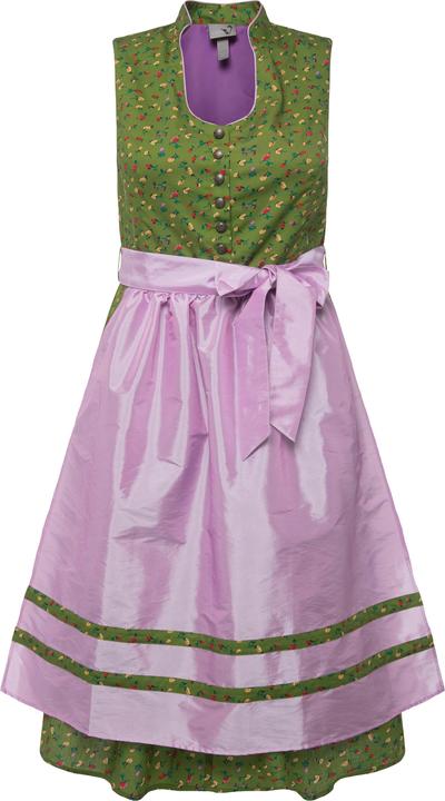 Actual product image Ulla Popken Scattered Flower Button Placket Pocket Dirndl (58)