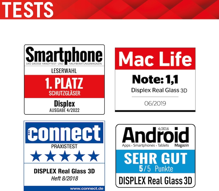 Produktbild Displex Real Glass, Full Cover Panzerglas (1 Stück, Apple iPhone 14 Pro Max)