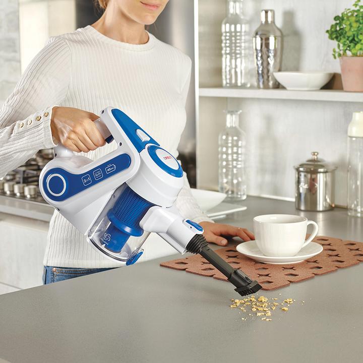 Image du produit Polti PBEU0116 FORZASPIRA SLIM SR90B Rechargeable 2-in-1 cordless electric vacuum, White/Blue