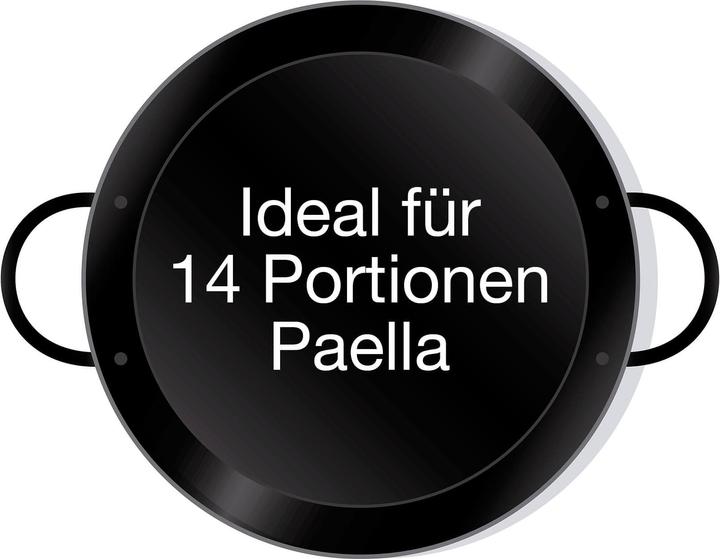 Actual product image All'Grill Enamelled paella pan Ø 50 cm (Paella pan, Enamel, Steel, 50 x 5 cm)