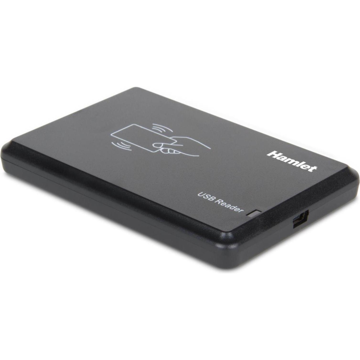 Hamlet HURTAG1356 lettore RFID USB Nero, Lettore di schede di memoria, Nero