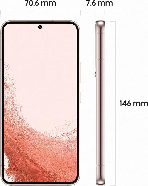 Produktbild Samsung Galaxy S22 EU (256 GB, Pink Gold, 6.10", Dual SIM, 5G)