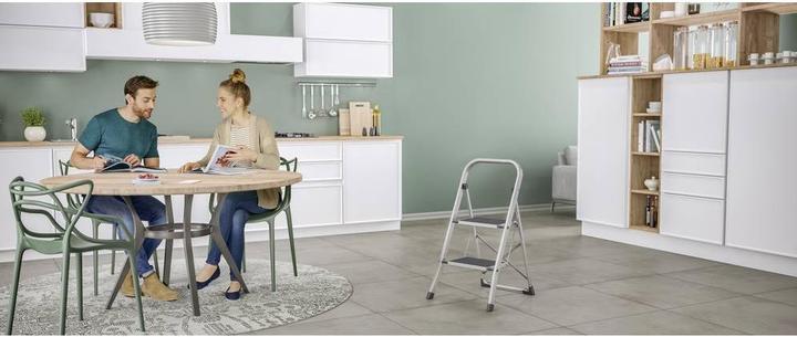 Image du produit Hailo K70 StandardLine, escabeau en aluminium, 2 marches (Échelle deux plans, 83 cm)