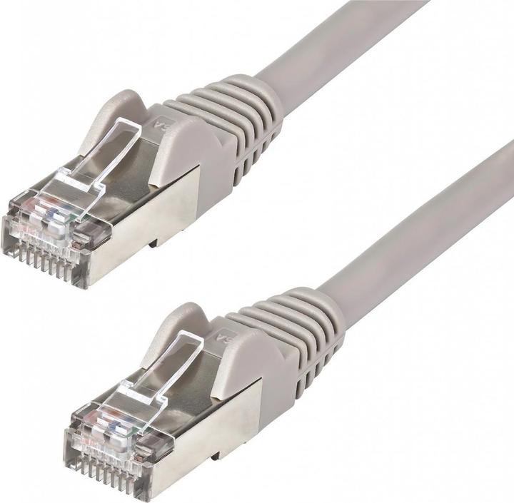 Actual product image StarTech Patch Cable Cat6a 1m Grey (STP, CAT6a, 1 m)
