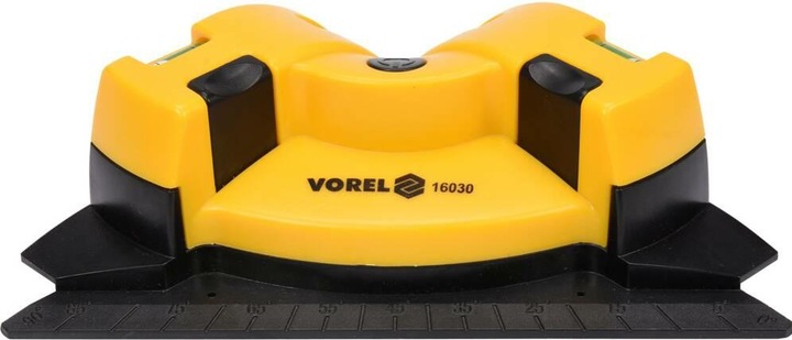 Actual product image Vorel Angular tile laser 90° with 2 suction cups and spirit level