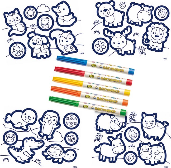 Actual product image Ses My first - Aufkleber zum Ausmalen