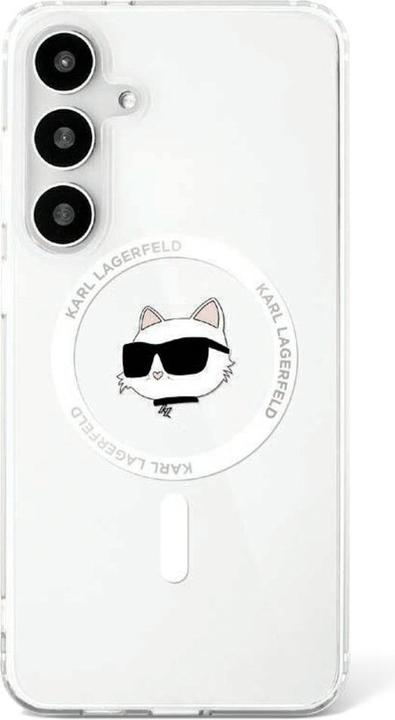 Image du produit Karl Lagerfeld HC Magnetic IML Metal Choupette Head case for Samsung Galaxy S25 Plus white (Samsung Galaxy S25+)