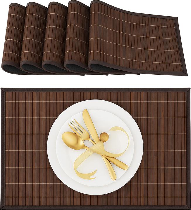 Actual product image Relaxdays Placemat 6pcs. (6 pcs., 45 x 30 x 0.3 cm)