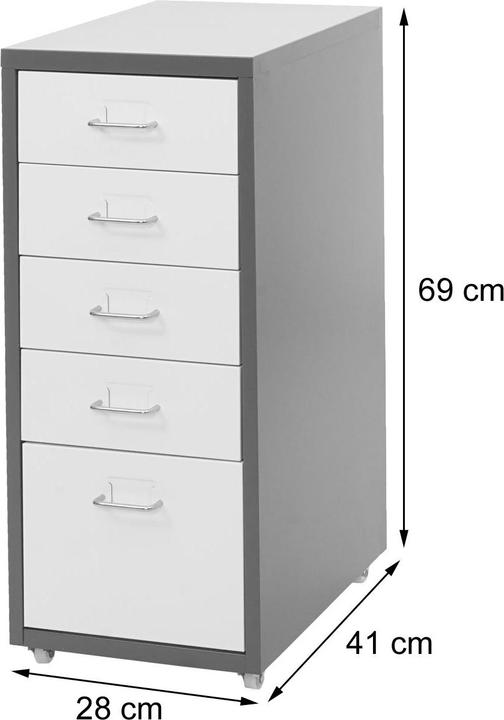 Produktbild JOHN316 Rollcontainer (28 x 44 x 69 cm)