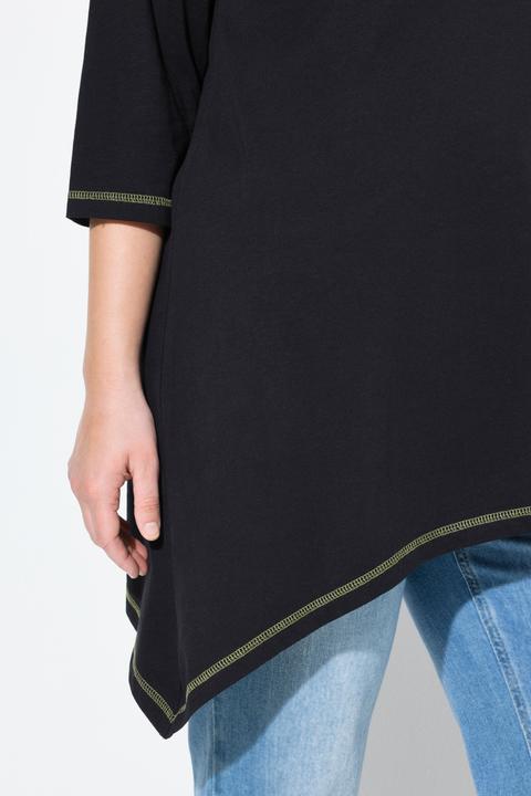 Produktbild Ulla Popken Shirt, Stickerei, A-Linie, Rundhals, 3/4-Arm (56)