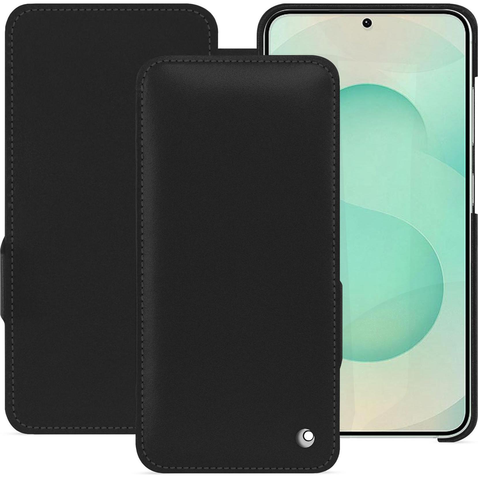Noreve Lederschutzhülle horizontal (Samsung Galaxy S25+), Smartphone Hülle, Schwarz