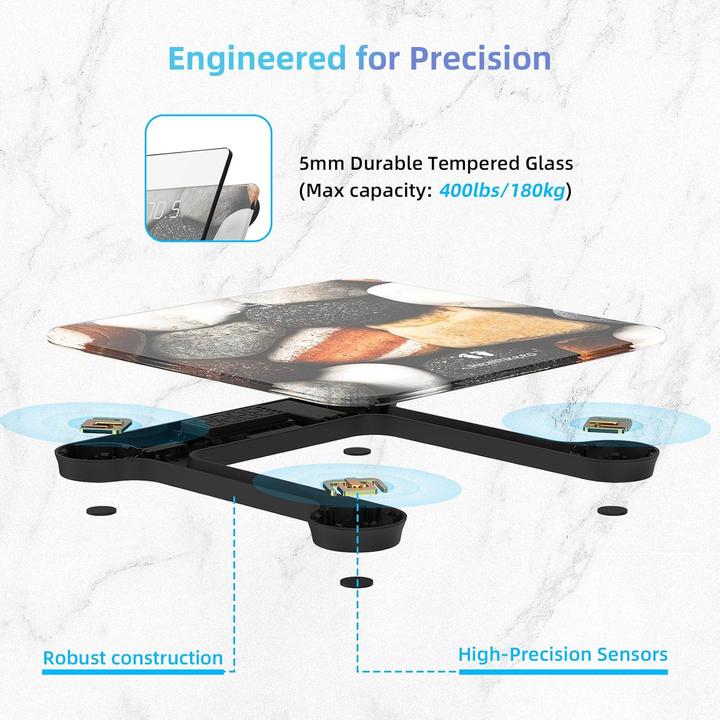 Actual product image Healthkeep Digitale Personenwaage mit LED-Anzeige (180 kg)
