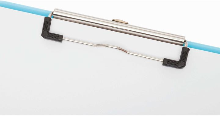 Produktbild Maul Klemmbrett neon, DIN A4, transparent-blau aus Kunststoff, flache, vernickelte Bügelklemme (22.60 x 31.80 cm)