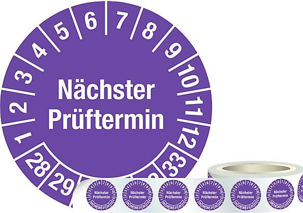 Actual product image kaiserkraft Test placard (next test date)