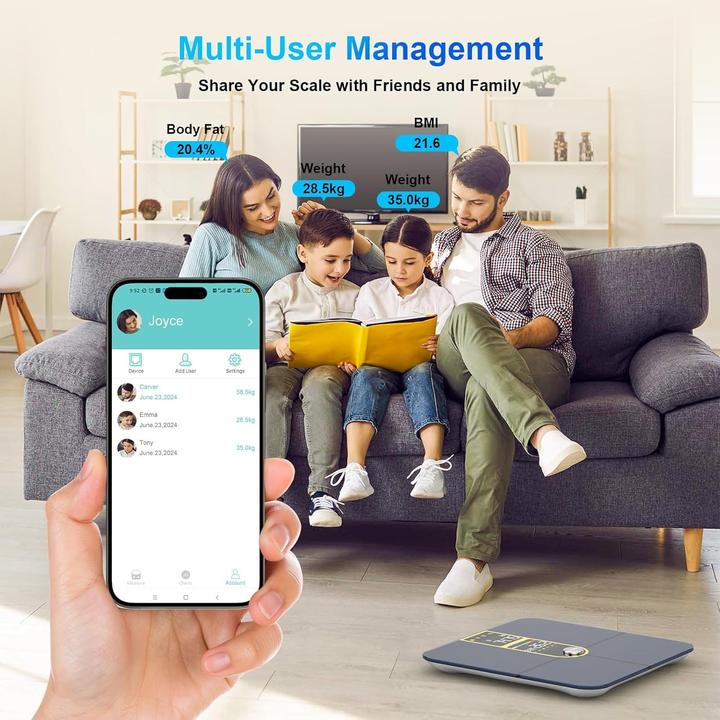 Actual product image Healthkeep Bluetooth Personal Scales (180 kg)