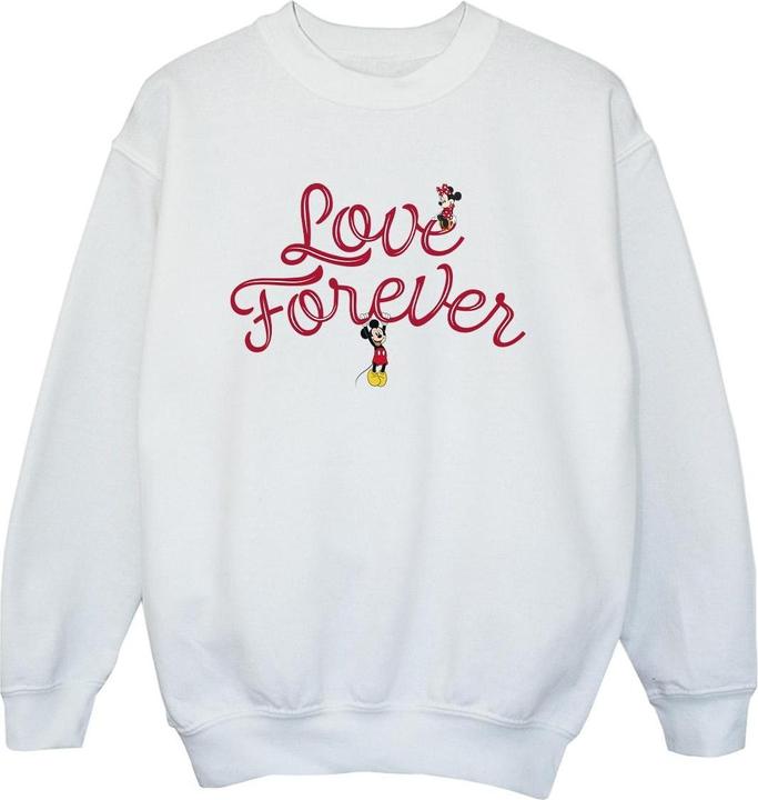 Actual product image Disney Boys Mickey Mouse Love Forever Sweatshirt (116)