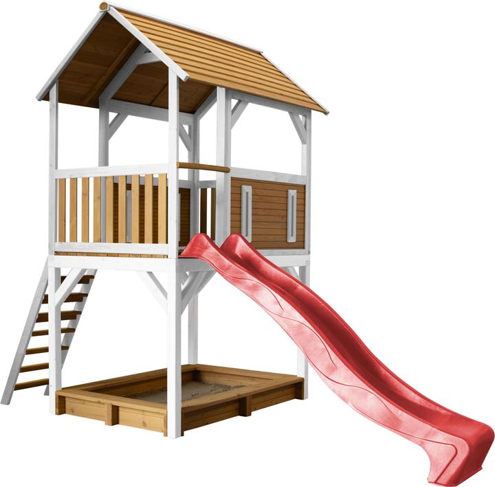 Immagine prodotto Axi Pumba Play Tower Marrone/Bianco - Scivolo Rosso