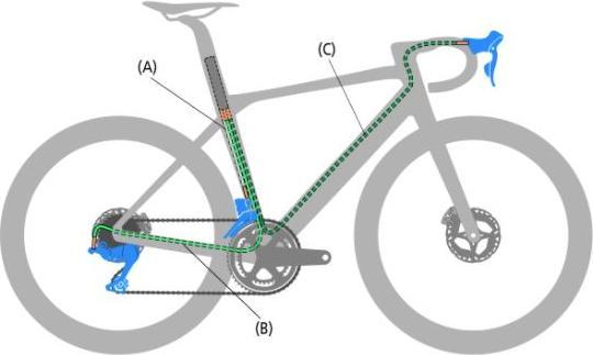 Actual product image Shimano Ultegra Di2 ST-R8150