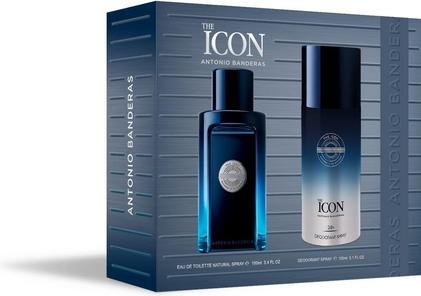 Image du produit Antonio Banderas Banderas Perfumes The Icon Gift Set for Men EDT 100ml + Deodorant 150ml Long Lasting Masculine Elega (Set parfum)