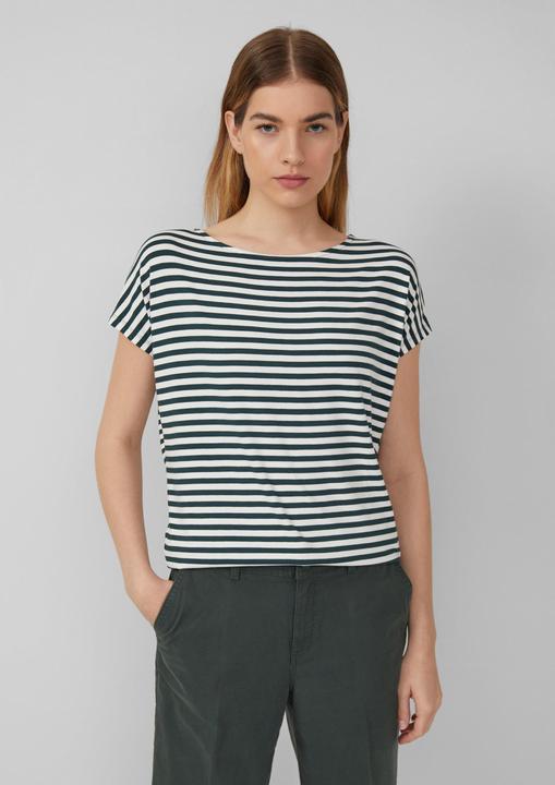 Produktbild S.Oliver T-Shirt Fliessendes Jersey-Shirt mit überschnittenen Schultern (38)