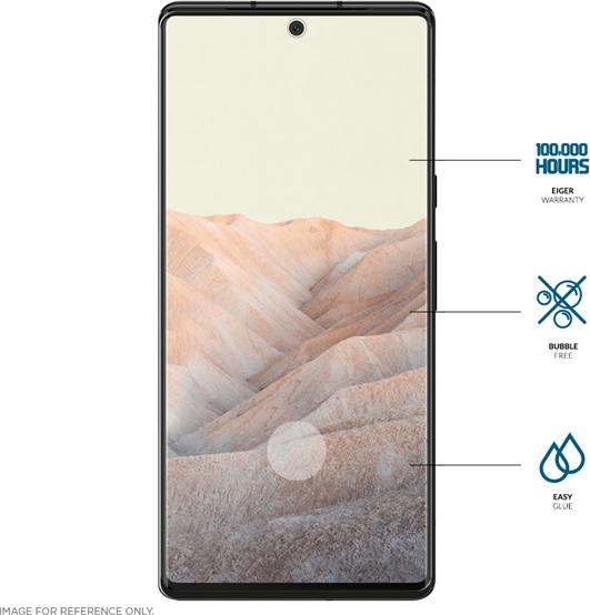 Actual product image Eiger Mountain Glass Clear Edge (1 Piece, Google Pixel 6 Pro)