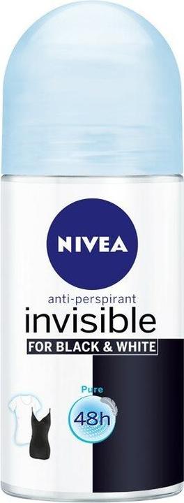 NIVEA Invisibleack&White Antiperspirant W Bullet 48H (Roll-on, 50 ml)