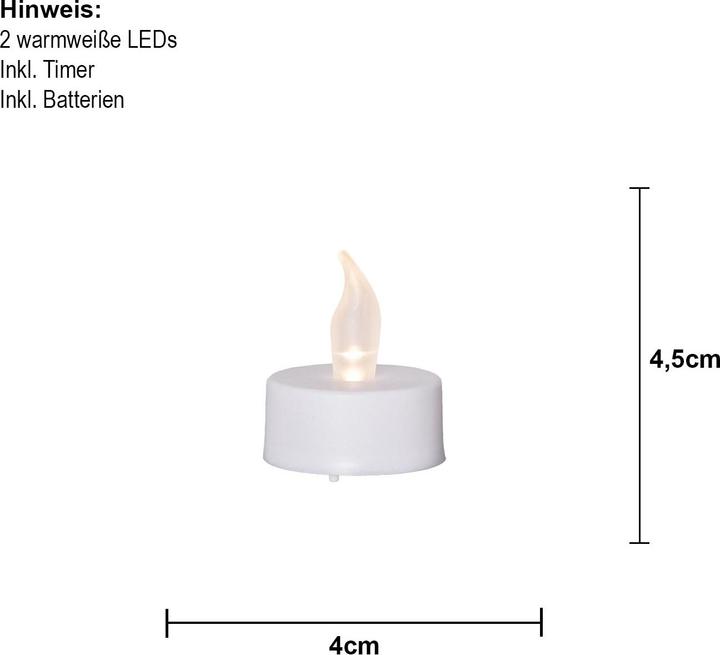 Actual product image Star Trading LED tea light 2-pack Paulo (2x)