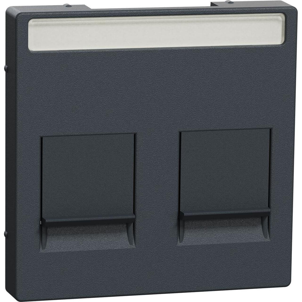 Thumbnail - Merten, Zubehör Schalterprogramm, Zentralpl. f. Modular Jack 2f. MEG4564-0414