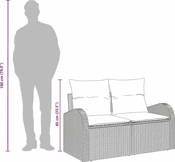 Produktbild vidaXL Outdoor-Sofa