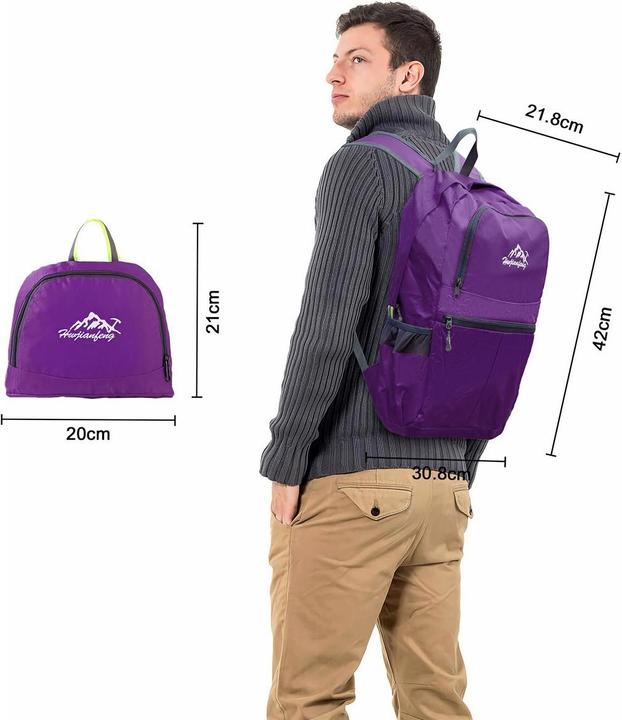 Immagine prodotto Intirilife Zaino pieghevole in viola (36 l)