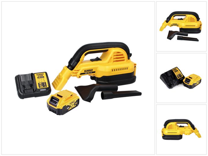 DeWalt DCV 517 P1 Aspirateur à main sans fil 18 V 1,9 L + 1x batterie 5,0 Ah + chargeur