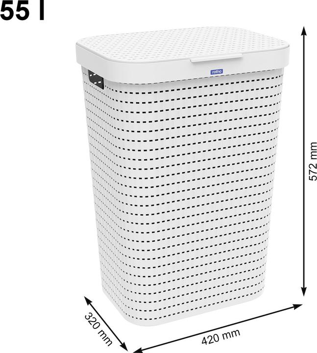 Image du produit Rotho Lot de 2 linges COUNTRY (50 l)