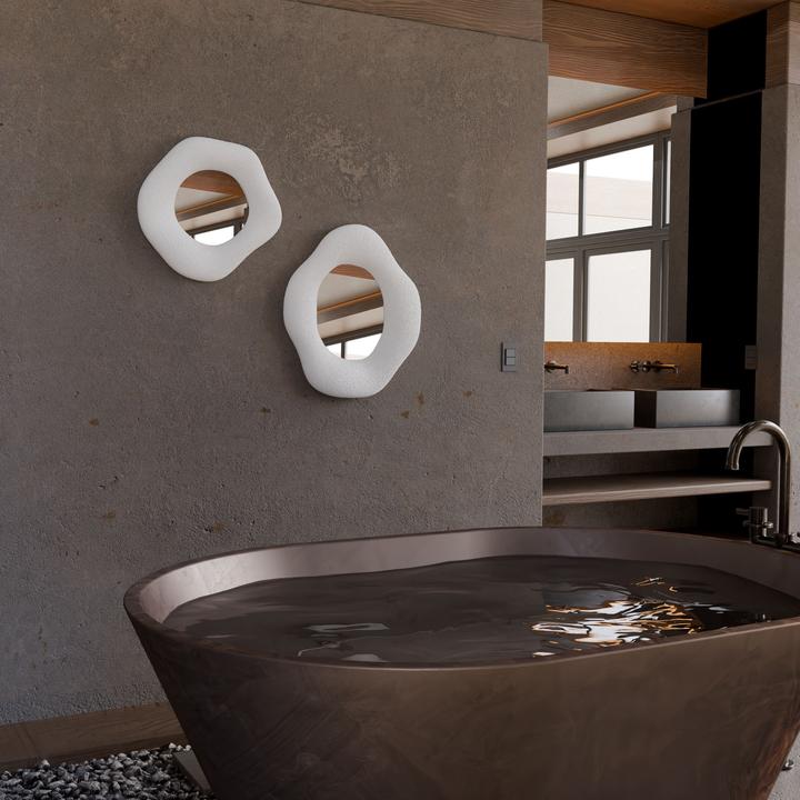 Produktbild Hanah Home Wabi Lune Decorative Mirror Set 2 Pieces (45 x 45 cm)