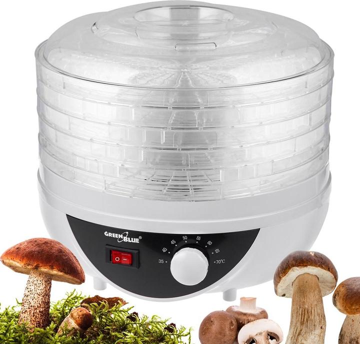 Produktbild Greenblue Suszarka do grzybów, warzyw i owoców, moc 250W - bardzo cicha, GB195