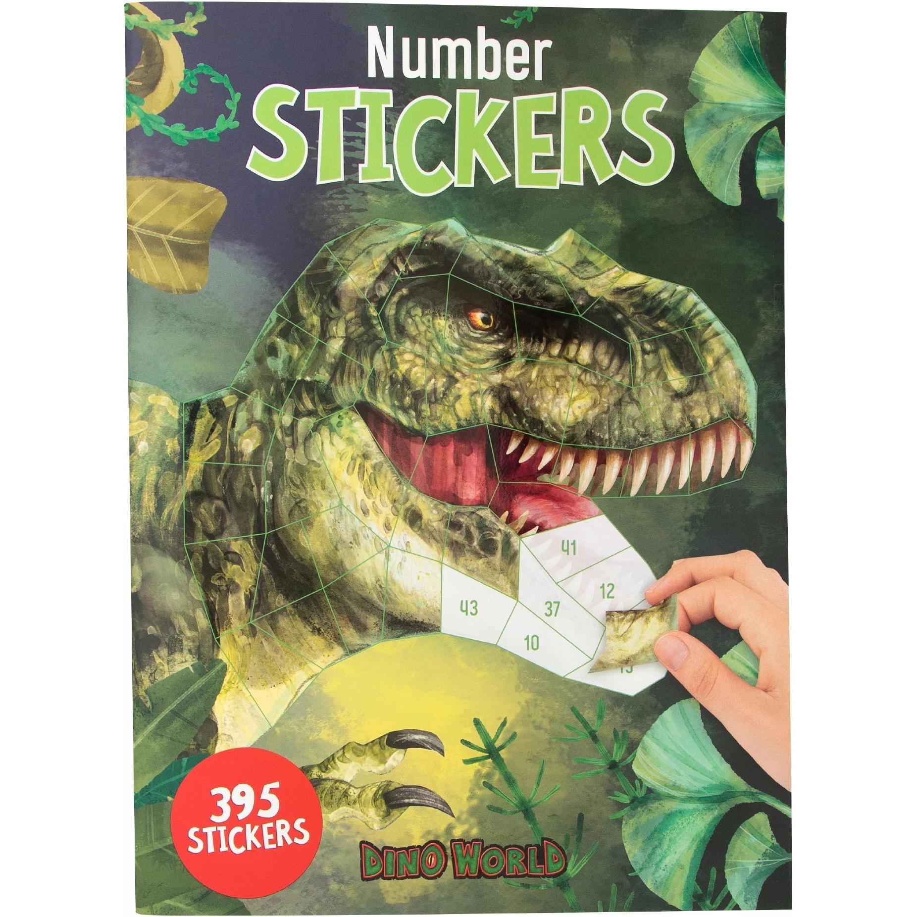 Dino, Sticker, Number