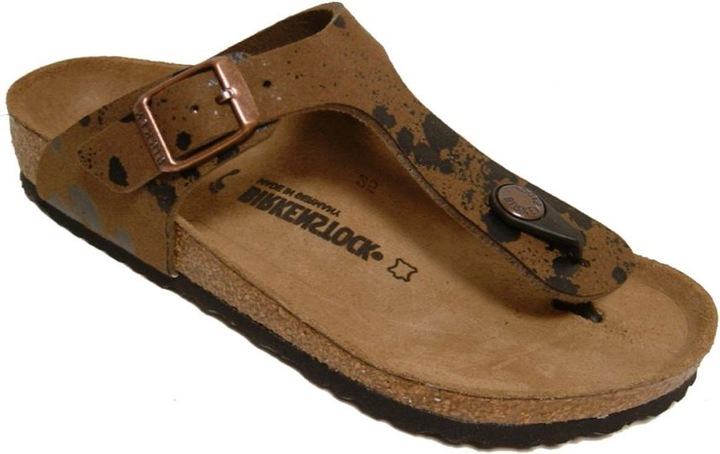 Actual product image Birkenstock GIZEH Kids Birko-Flor Narrow - Brown (S)
