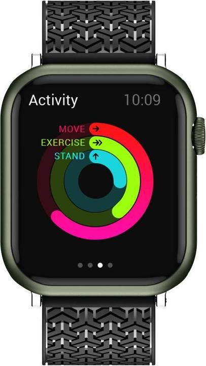 Actual product image Hurtel Watch Strap Y strap for Apple Watch 7 / SE (41/40 / 38mm) band watchband black (38 mm, 40 mm, 41 mm, TPU)