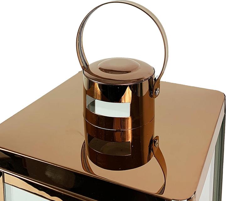 Actual product image Mojawo Set of 3 luxury lanterns / garden lanterns stainless steel copper coloured