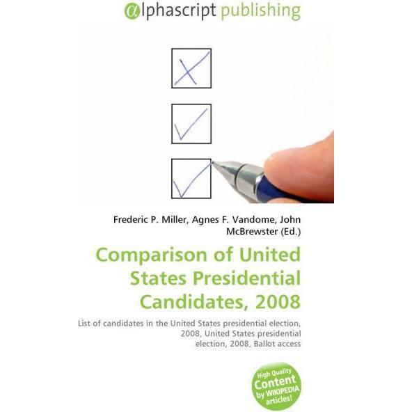Comparison of United States Presidential Candidates, 2008, Fachbücher